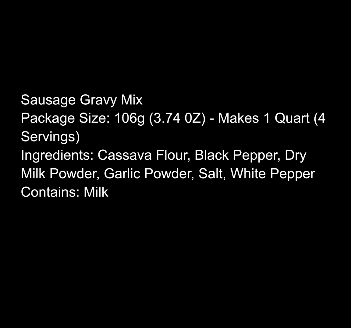 Gluten Free Gravy Mix